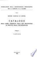 Pubblicazioni della Soprintendenza bibliografica per la Campania e la Calabria