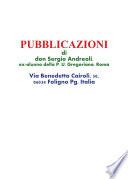 Pubblicazioni di don Sergio Andreoli, ex-alunno della P. U. Gregoriana, Roma