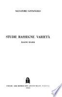 Pubblicazioni. Serie Letteraria: Saggi e Monografie