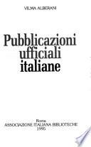 Pubblicazioni ufficiali italiane
