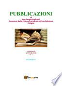Pubblicazoni di don Sergio Andreoli, canonico della chiesa cattedrale di San Feliciano Foligno