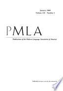 Publications of the Modern Language Association of America