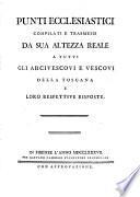 Puncti Ecclesiastici
