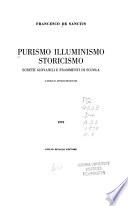 Purismo, illuminismo, storicismo: Scritti giovanili e frammenti di scuola