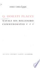 Q. Horati Flacci natali bis millesimo commemoratio