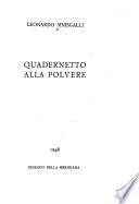 Quadernetto alla polvere