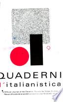 Quaderni D'italianistica