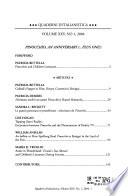 Quaderni D'italianistica