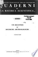 Quaderni de La Ricerca scientifica.