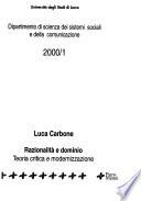 Quaderni del Dipartimento di scienza dei sistemi sociali e della comunicazione