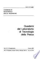 Quaderni del Laboratorio di tecnologia della pesca