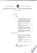 Quaderni dell'Istituto di storia dell'architettura