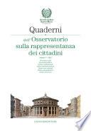 Quaderni dell'Osservatorio sulla rappresentanza dei cittadini