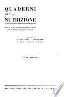 Quaderni della nutrizione ....