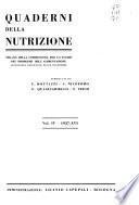 Quaderni della nutrizione ....