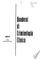 Quaderni di criminologia clinica