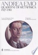 Quaderni di metafisica, 1927-1981
