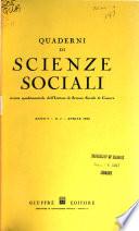 Quaderni di scienze sociale