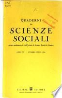 Quaderni di scienze sociale