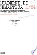 Quaderni di semantica