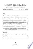 Quaderni Di Semantica