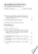Quaderni Di Semantica