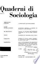 Quaderni di sociologia