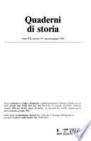 Quaderni Di Storia