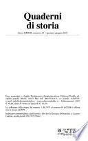 Quaderni Di Storia