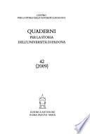 Quaderni per la storia dell'università di Padova