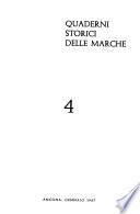 Quaderni storici delle Marche