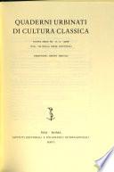Quaderni urbinati di cultura classica