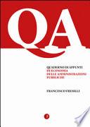 Quaderno di appunti di economia delle amministrazioni pubbliche