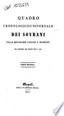 Quadro cronologico-universale dei sovrani delle monarchie antiche e moderne dal principio del mondo fino a noi [Luigi Del Pozzo]