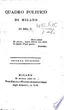 Quadro politico di Milano di Mel[chiorre] G[ioja]. Seconda edizione