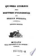 Quadro storico dei sistemi filosofici. Seconda edizione