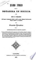 Quadro storico della botanica in Sicilia
