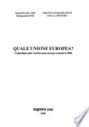 Quale unione europea?