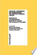 Qualità, efficienza ed economicità nei servizi pubblici locali. Esperienze di valutazione dell'Osservatorio del Comune di Perugia