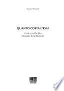 Quanto costa l'RSA? Costi e tariffe RSA. Manuale di tarrifazione