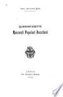 Quarantasette racconti popolari lucchesi