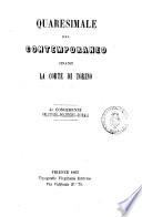 Quaresimale del contemporaneo dinanzi la corte di Torino 40 conferenze religiose-politiche-morali