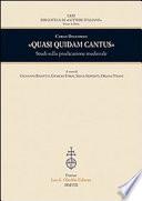 Quasi quidam cantus