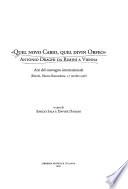 Quel novo Cario, quel divin Orfeo