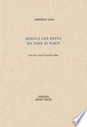 Quello che resta da fare ai poeti