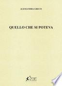 Quello che si poteva