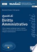 Quesiti di diritto amministrativo