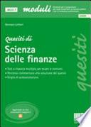 Quesiti di scienza delle finanze