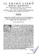 Quesiti et inuentioni diuerse, libri otto