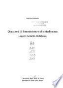Questioni di femminismo e di cittadinanza